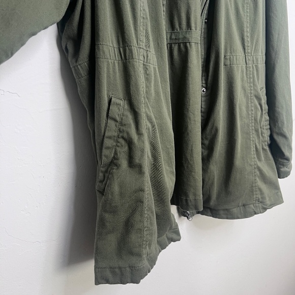 Torrid Utility Jacket, Olive Green Zip up - Picture 4 of 16